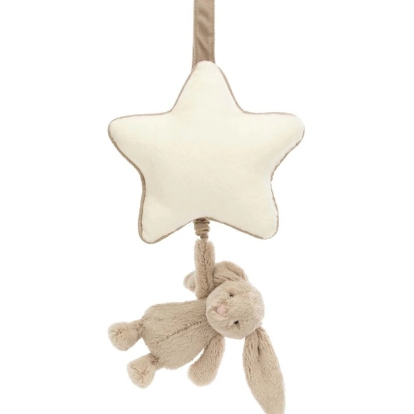 NWT JELLYCAT Bashful Bunny Musical Pull - Picture 1 of 5